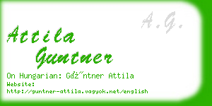 attila guntner business card